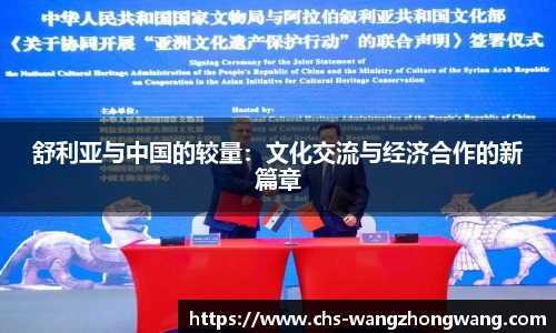 舒利亚与中国的较量：文化交流与经济合作的新篇章
